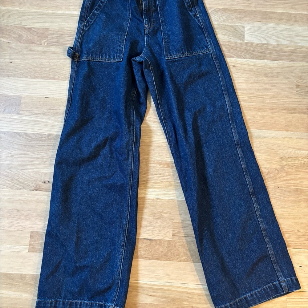 J. Crew Blue Flare Wide Leg Jeans
